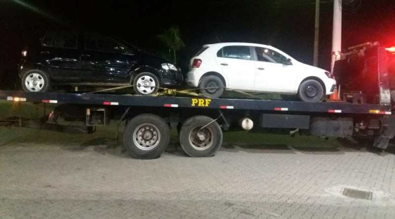 OS CARROS roubados foram apreendidos pela PRF em Itaguaí