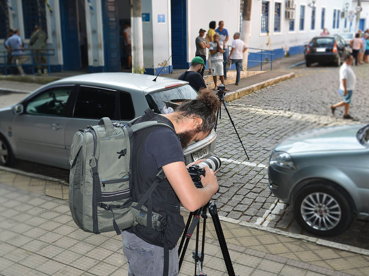 EQUIPE registrou imagens da cidade para o documentário do Programa Arte Viva