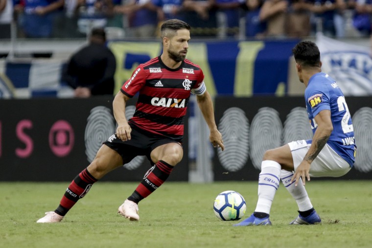 Diego foi um dos destaques do Flamengo na vitória contra o Cruzeiro por 2 a 0, no Mineirão