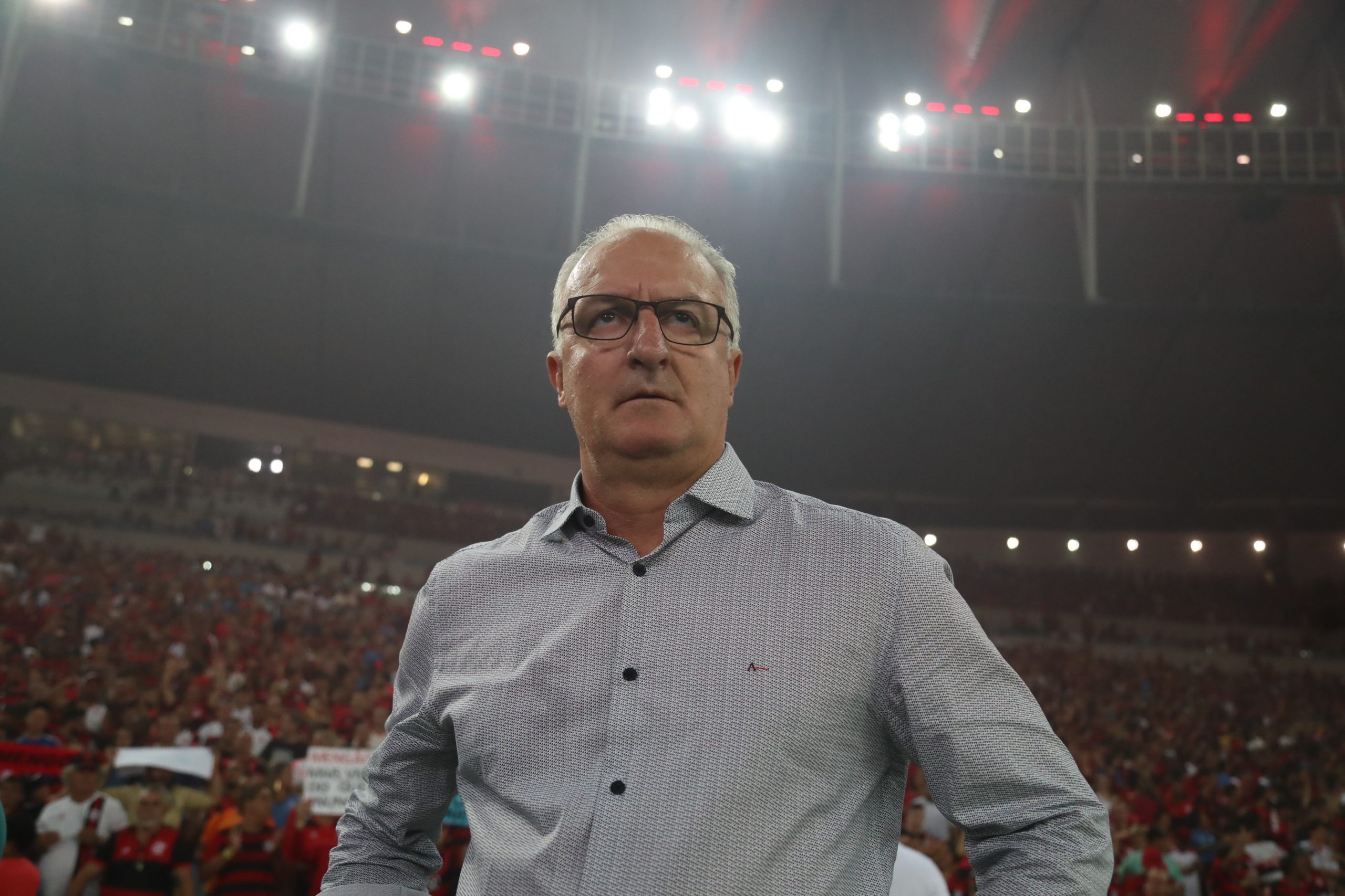 O técnico Dorival Júnior durante a partida contra o Palmeiras, no último sábado, no Maracanã