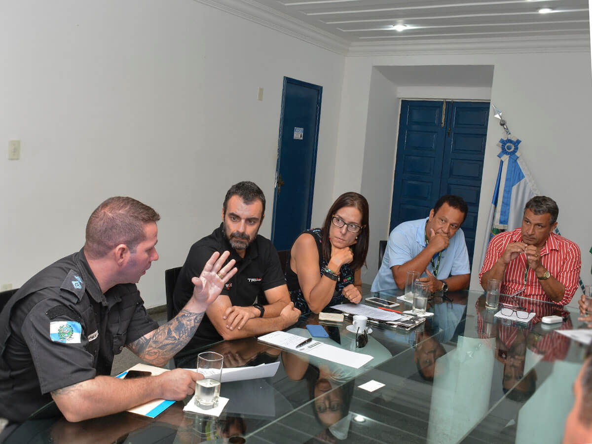 A reunião entre secretários e representantes da organização do evento foi realizada na sede da prefeitura