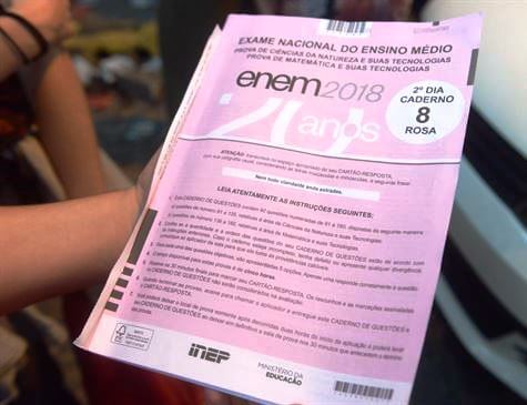 QUESTÃO DE Matemática e suas Tecnologias do Enem 2018 foi anulada, segundo MEC