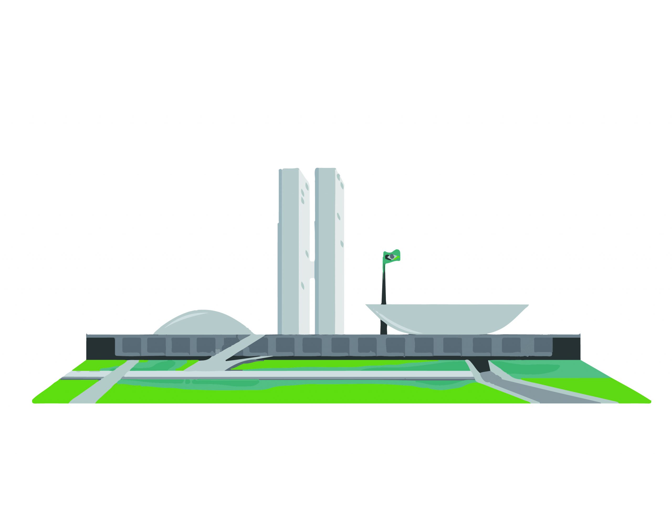 ilustração do Congresso nacional