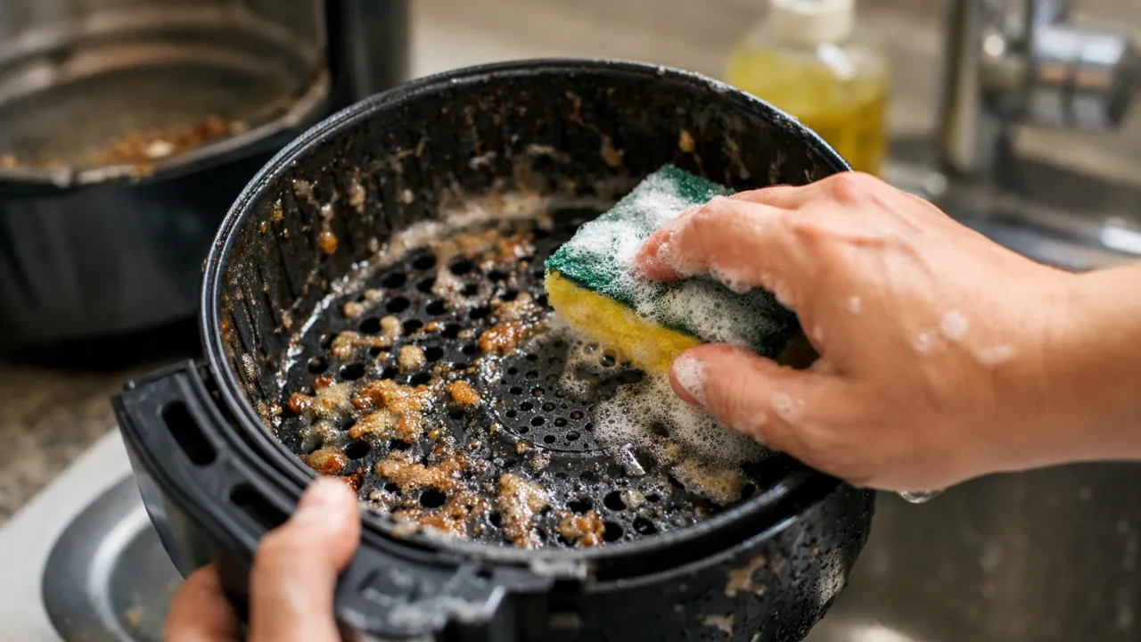 Se a gordura da airfryer não sai fácil, o erro pode estar no tempo de espera